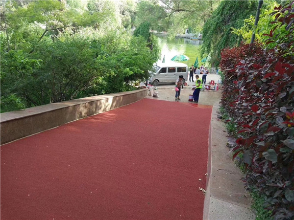 湘潭彩色路面施工